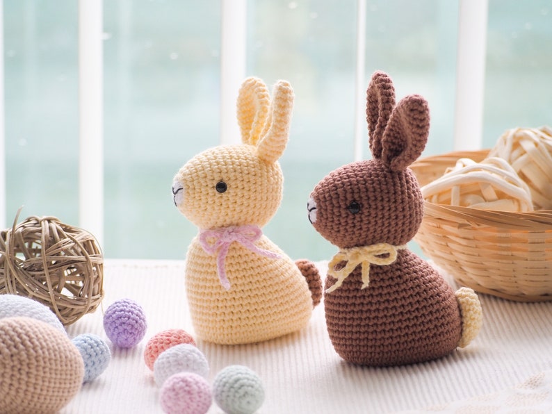 Crochet Easter Decoration: bunnies, sheep's, chick and eggs, Pattern, PDF, English, Easter toys, Amigurumi, Handmade, Easter ornaments image 2