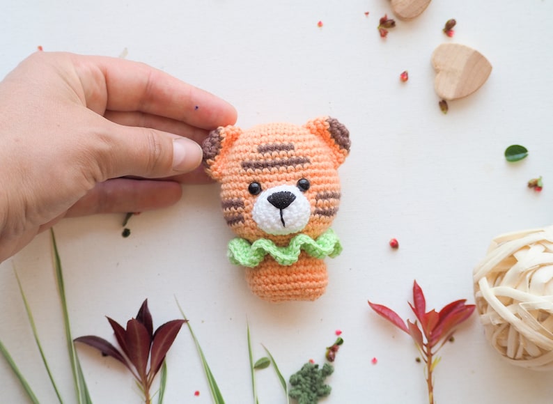 Crochet Mini Toys: elephant, tiger, panda, koala, lion and monkey /Pattern/PDF/English only/ Amigurumi, Baby Mobile Toy, Safari toys image 7