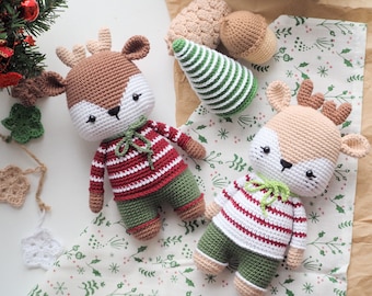 Crochet Reindeer, Christmas Reindeer /Pattern/PDF/English only/ Amigurumi, Christmas Toy, Christmas Decoration Toy, Amigurumi, Crochet Deer