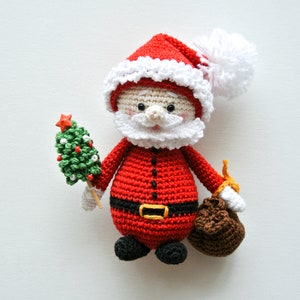 Crochet Christmas Decoration: Santa, Piggi and Gingerbread, Pattern, PDF, English, Amigurumi image 4