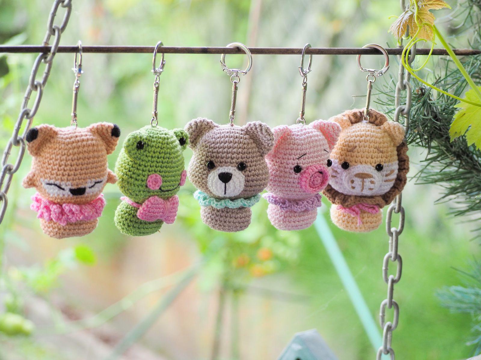 かぎ針編みのミニ動物柄セット：30個のあみぐるみベビーおもちゃ（PDF
