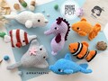 Crochet Sea Animal Pattern: Dolphin, Starfish, Beluga, SeaHorse, Stingray  (PDF, English Only) product logo