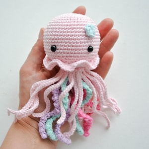 Crochet Jellyfish /Pattern/ PDF/English only/Amigurumi, Crochet Jellyfish, Jellyfish Toy, Newborn Toy, Plush Toy, Amigurumi image 5