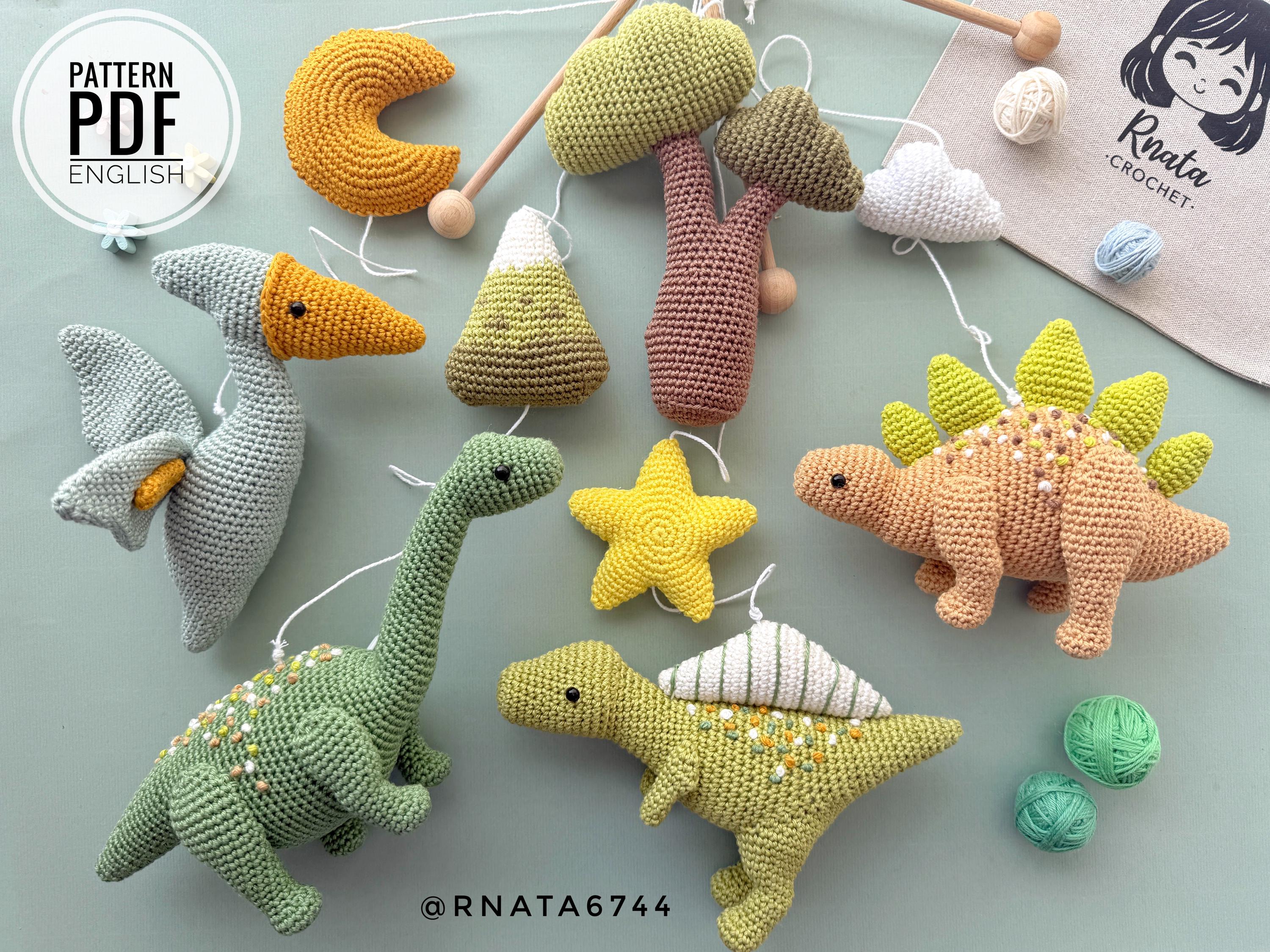 Crochet Dinosaur Baby Mobile Pattern