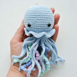 Crochet Jellyfish /Pattern/ PDF/English only/Amigurumi, Crochet Jellyfish, Jellyfish Toy, Newborn Toy, Plush Toy, Amigurumi image 6