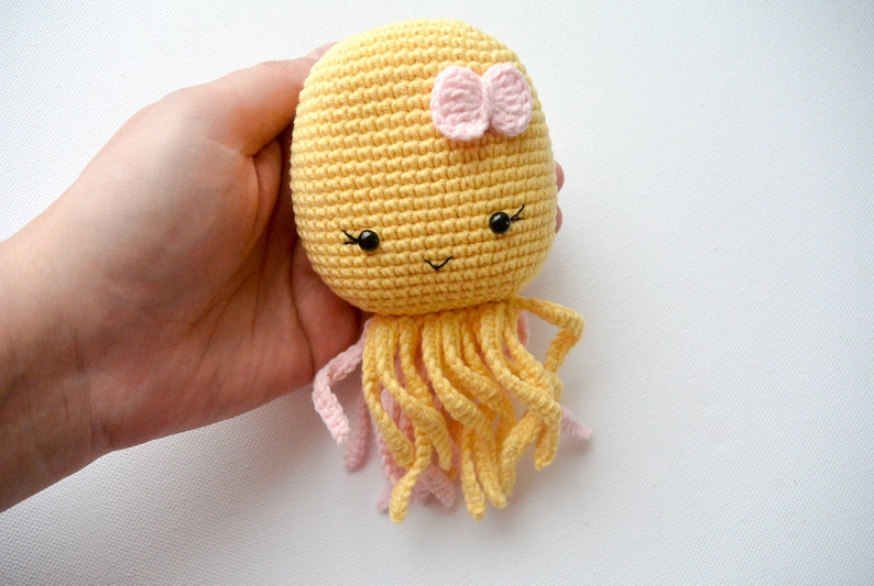 Crochet Octopus /Pattern/PDF/English only/ Amigurumi, Baby toy, Newborn toy, Baby shower, Octopus toy, Sea Animal, Plush Toy, Newborn Toy image 7