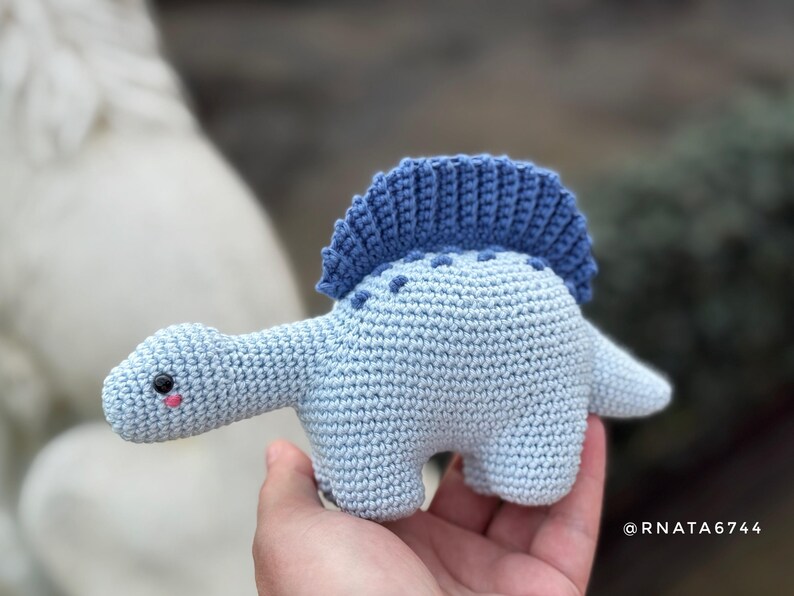Crochet Baby Dinosaurus: T-Rex, Triceratops, Brontosaurus, Stegosaurus Pattern (PDF) image 12