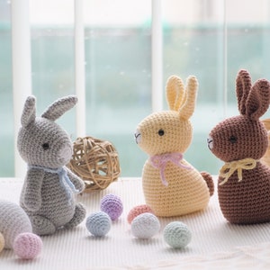 Crochet Easter Decoration: bunnies, sheep's, chick and eggs, Pattern, PDF, English, Easter toys, Amigurumi, Handmade, Easter ornaments image 3