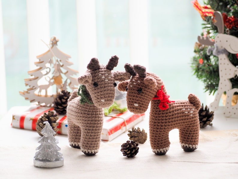 Crochet Christmas decoration: Rocking Horse, Reindeer, Penguin and Angel/Pattern/PDF/ English only/ Christmas ornaments, Christmas Amigurumi image 8