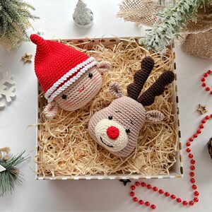 Crochet Christmas Ornaments: Elf, Christmas Tree, Santa and Reindeer /Pattern/PDF/English only/ Christmas gift, Christmas Decoration Toys image 7
