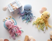 Crochet Jellyfish, Pattern, English, PDF, Amigurumi, Handmade