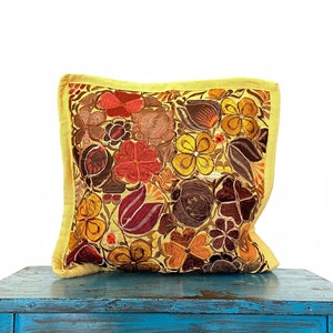 Mexican embroidered pillow, Mexican pillow cover
