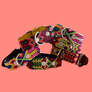 Mexican dog collar, Mexican pet collar, leather dog collar