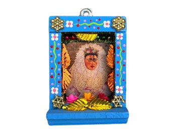 Frida nicho, mexican nicho, Mexican folk art