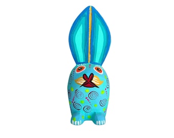 Oaxaca mexikansk Alebrije folkkonst, handskuret trä