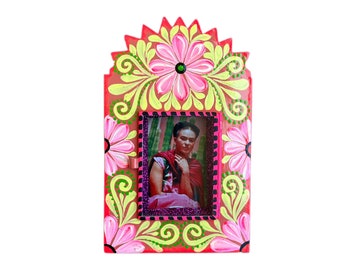 Mexican tin nicho, Mexican tin art, Mexican shadow box, Frida nicho