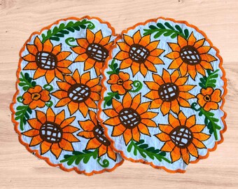 Mexican Embroidered Placemat, Fiesta Decor, Mexican party