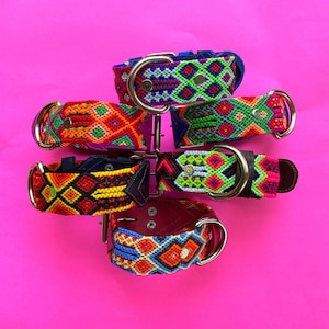 Mexican dog collar, Mexican pet collar, leather dog collar