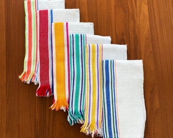 Mexican napkins, Mexican dish towel, Mexican napkin cloth, set of 3