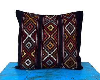 Mexican embroidered pillow, mexican pillow, mexican pillow case