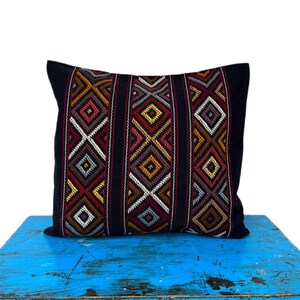 Mexican embroidered pillow, mexican pillow, mexican pillow case