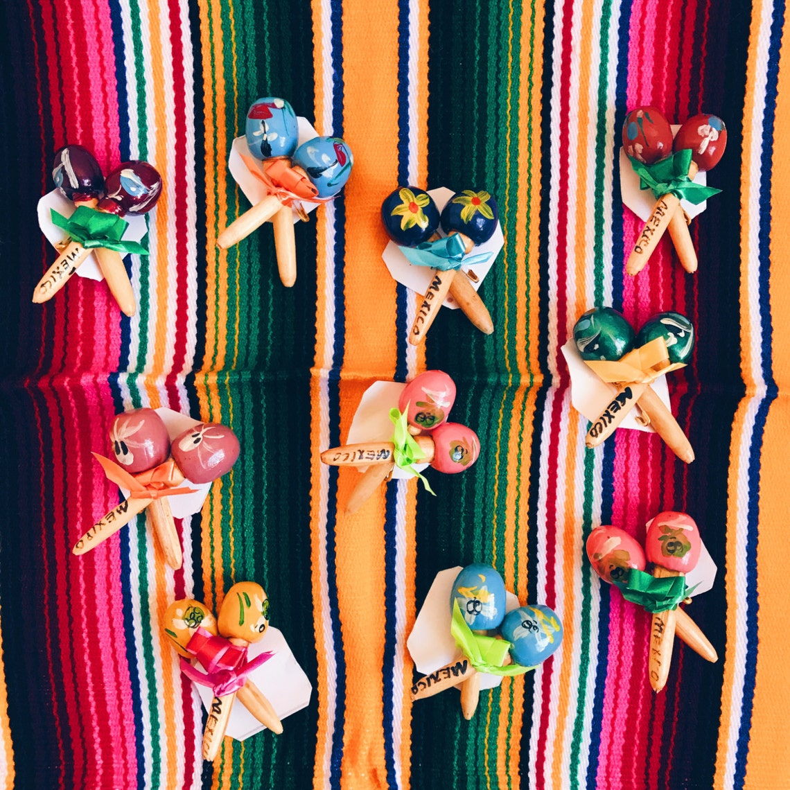 Mini Maracas Mexican Maracas Mexican Favors Fiesta Favors Etsy