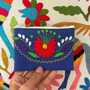 Mexican coin purse, Mexican woven purse, Mexican pouch