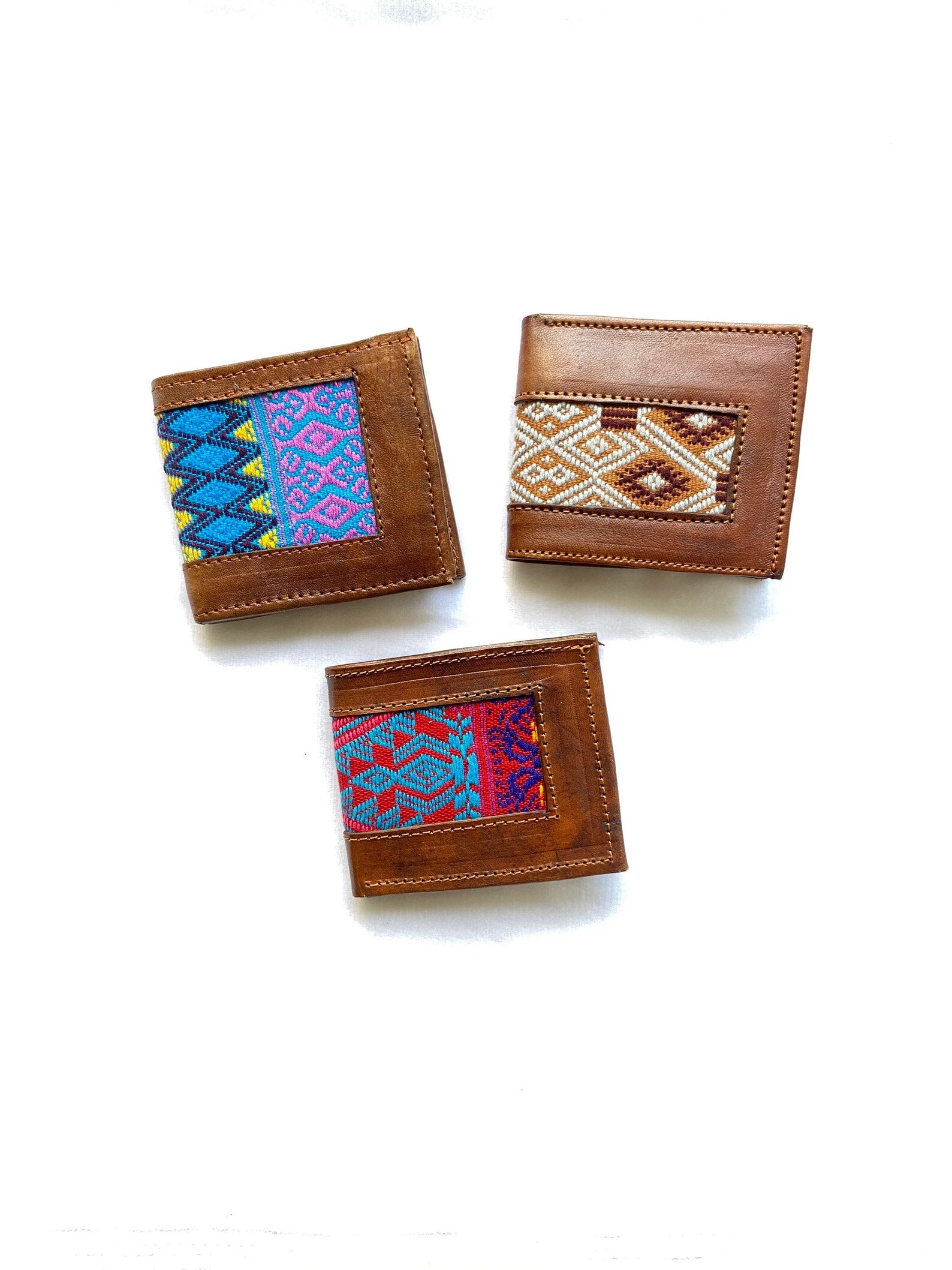 Mexican embroidered wallet for men mens wallet men leather Etsy