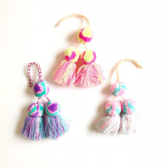 Mexican pom pom best sale keychain