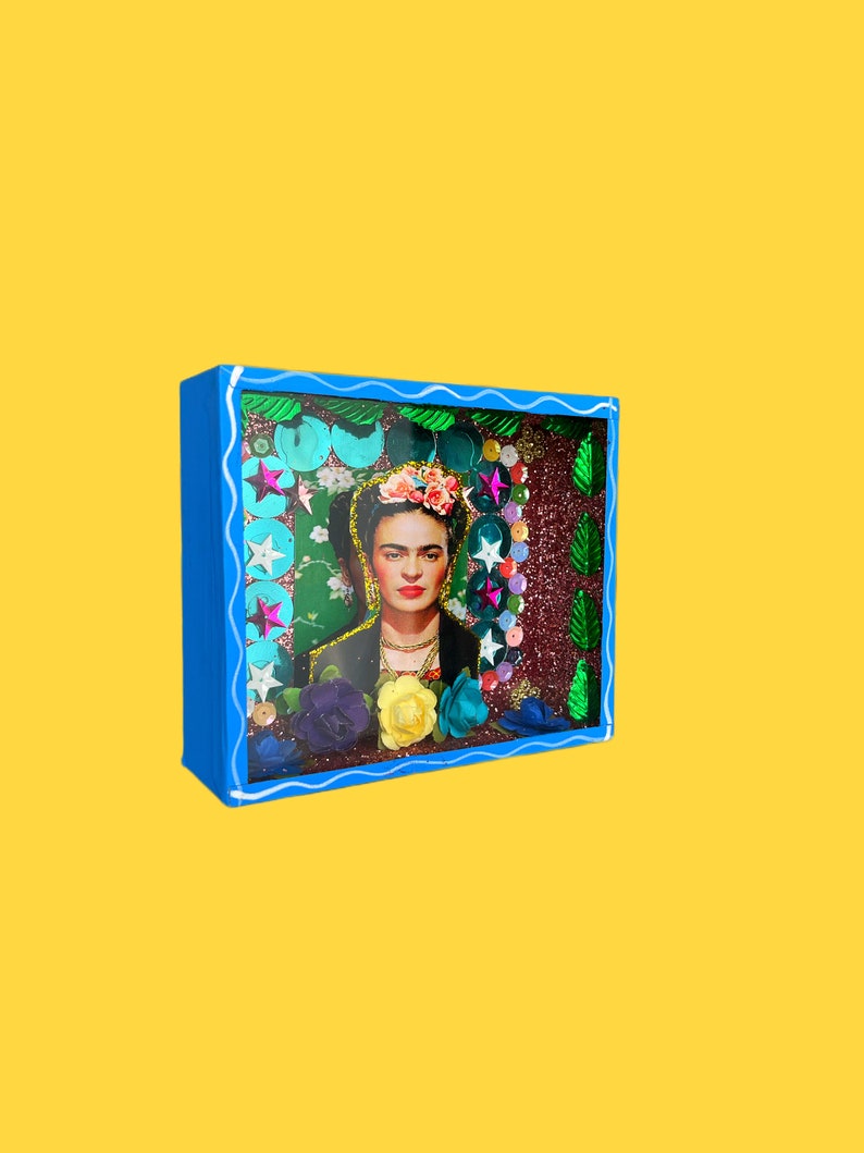 Frida Kahlo Shadow Box, Mexican Nicho Folk Art - Etsy Canada