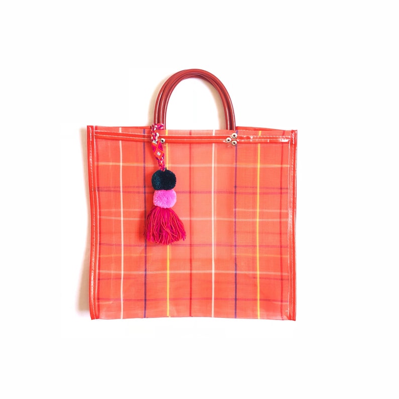pom pom beach bag