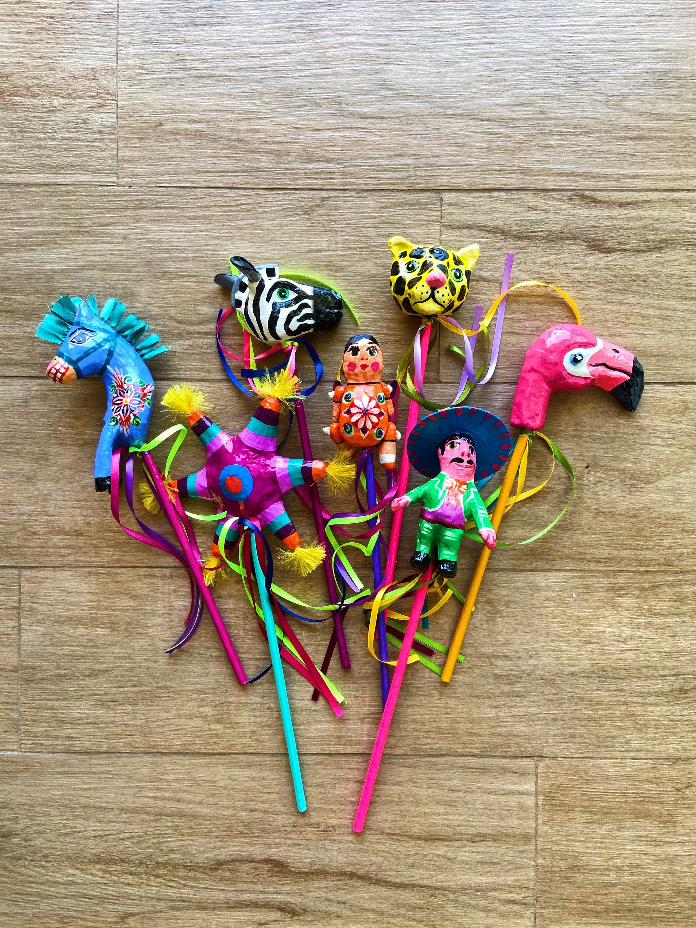 Mexican Paper Mache Baby Rattle, Wedding Maracas, Folk Art - Etsy