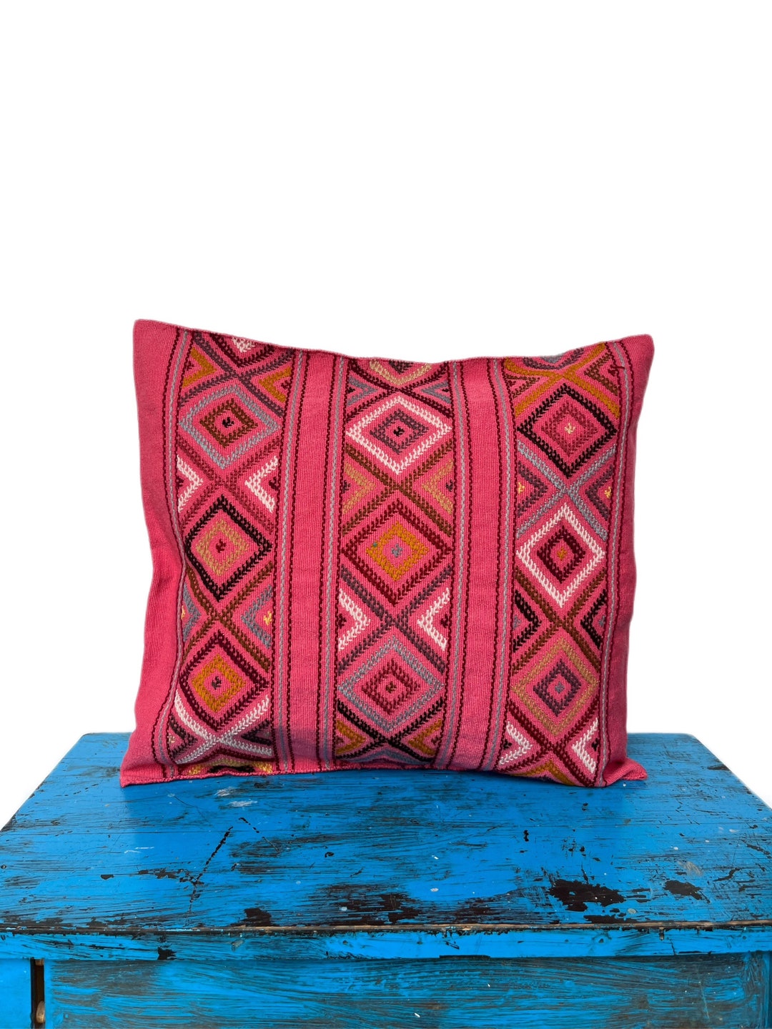 Mexican Pillow Mexican Pillow Cover Mexican Embroidered Etsy