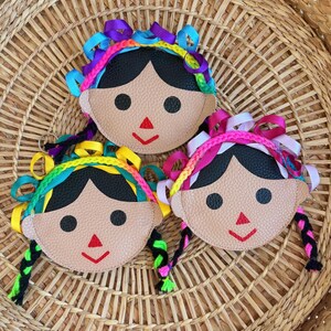 Mexican coin purse, Mexican zipper pouch, mexican pouch