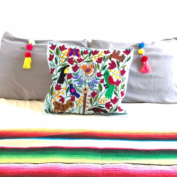 Mexican embroidered pillow pillow case Mexican embroidered pillow pillow case