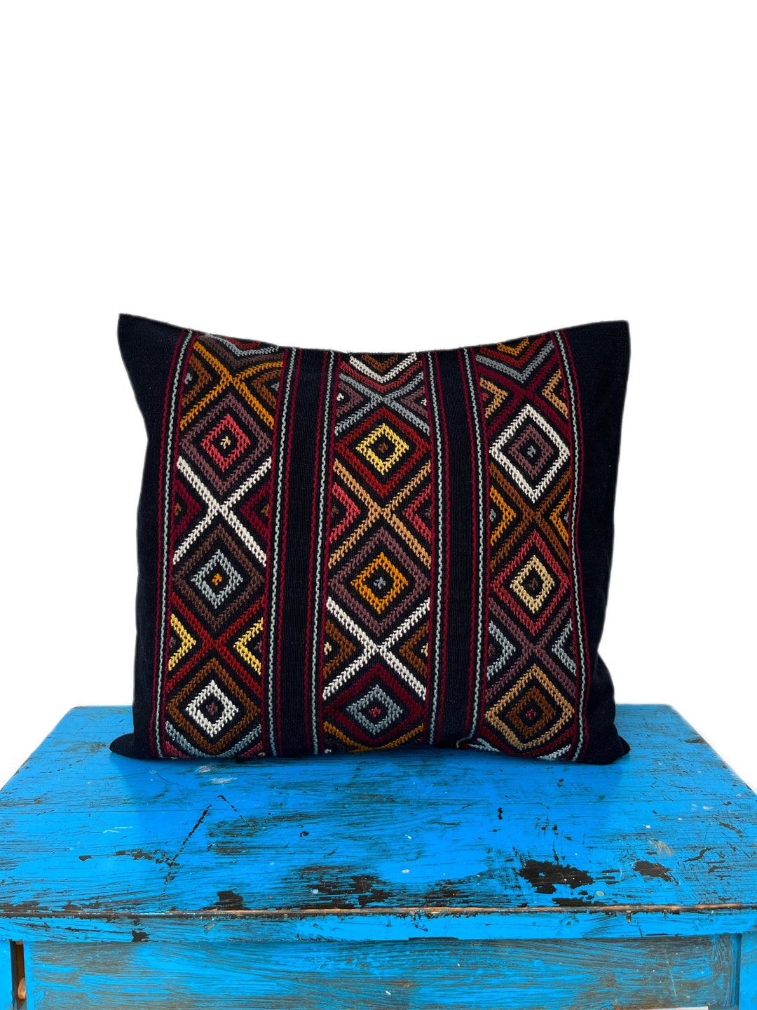 Mexican Embroidered Pillow, Mexican Pillow, Mexican Pillow Case Etsy