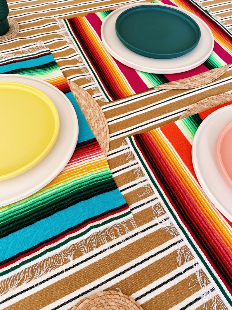 Serape Placemat Mexican Placemat Set of 4 Etsy