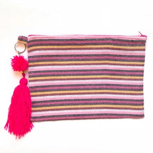 Clutch Serape, borsa Serape, clutch messicana, borsa messicana, borsa Serape, pochette con cerniera messicana, borsa messicana, clutch boho, borsa boho, trousse per il trucco