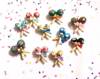 Mini Maracas: Recuerdos de boda para fiestas mexicanas, juego de 10