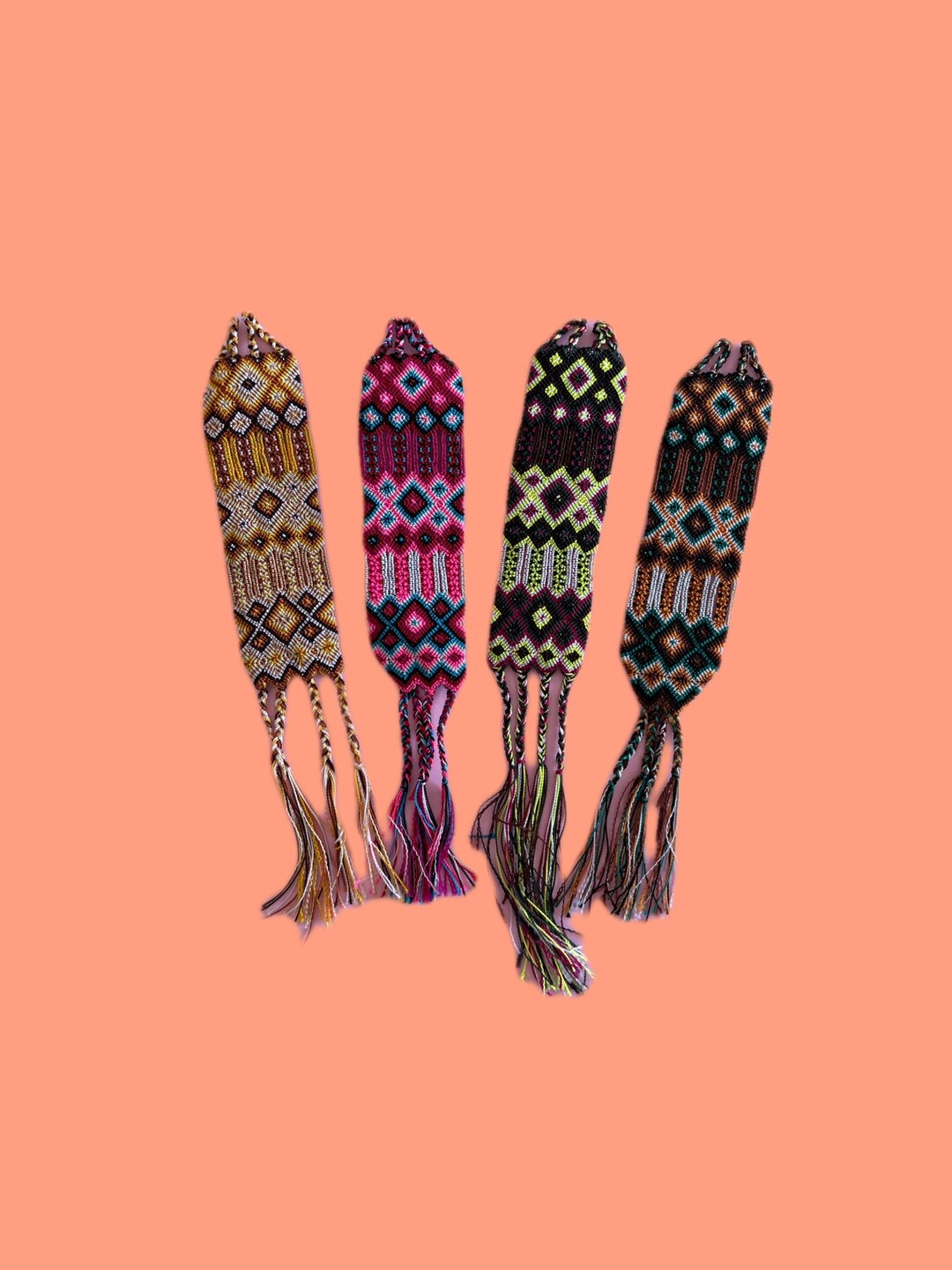 Bracelet Mexicain Incrusté De Nacre - Argenté, Sans Fermoir - Occasion Bon état