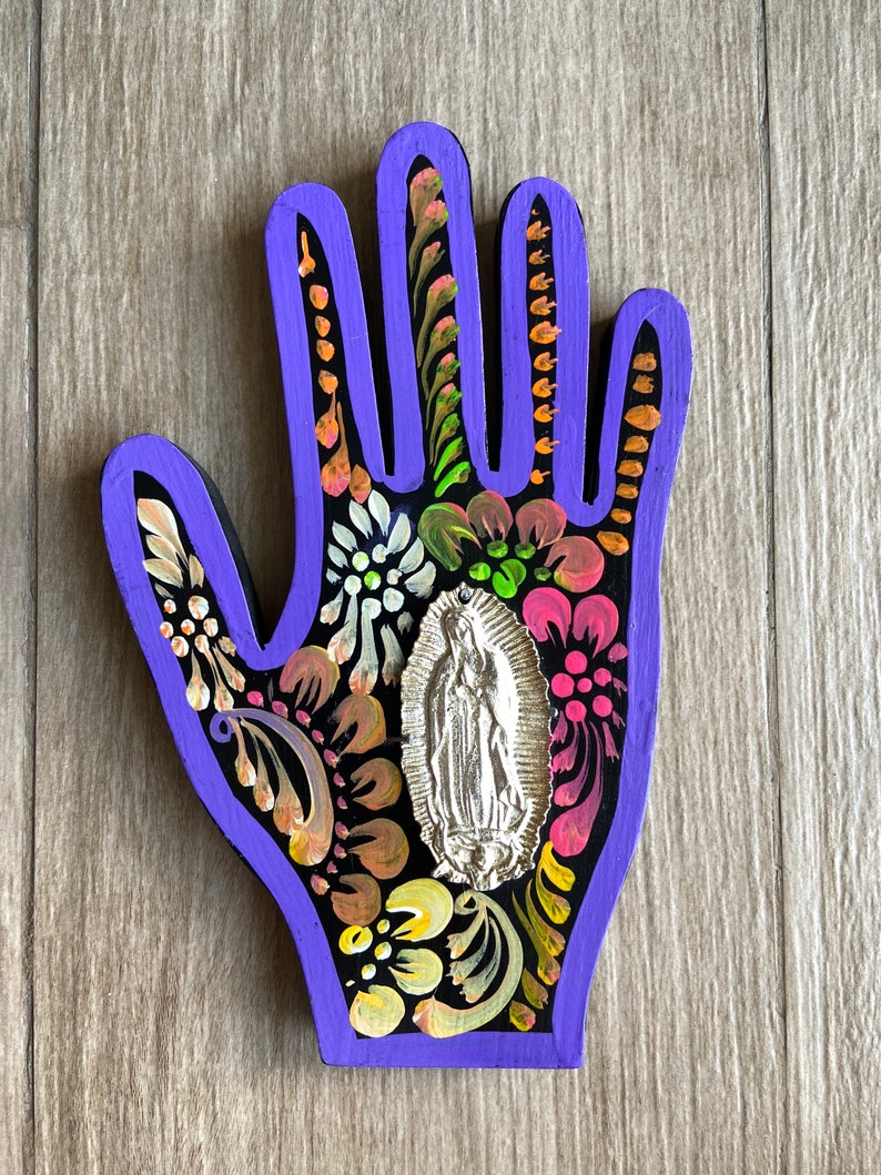 Milagros Hand Mexican Milagro Charms Virgin of Guadalupe Etsy