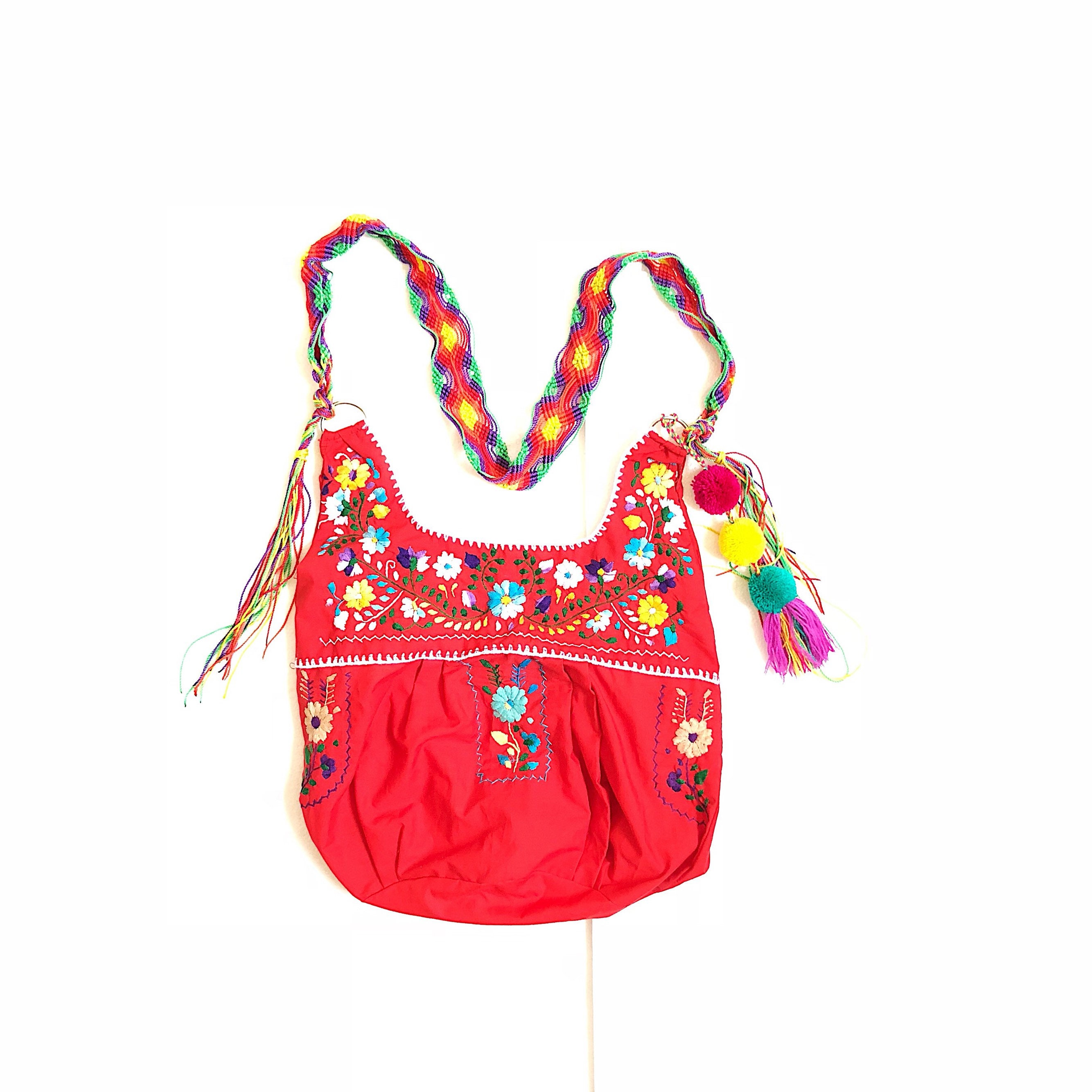 Mexican Embroidered Bag Crossbody Handbag Mexican Summer Etsy UK