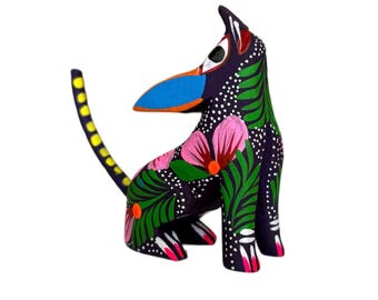 Alebrije, spirit animal, Mexican folk art, mini alebrije
