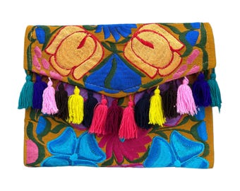 Mexican purse, Mexican handbag, Mexican clutch