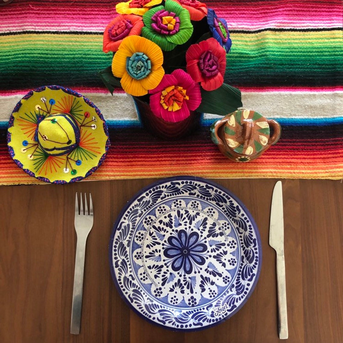 Fiesta party plates paper plates talavera plates mexican Etsy