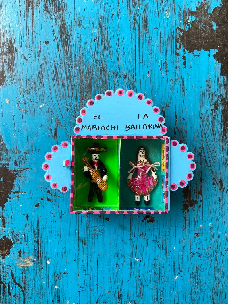 Mexican nicho mexican retablo mexican tin art mariachi art Etsy