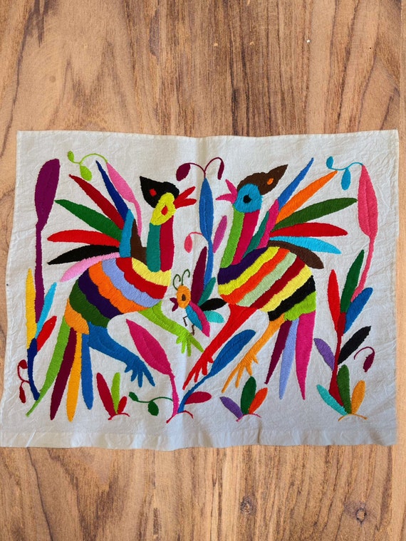 Mexican embroidered wall hanging clearance