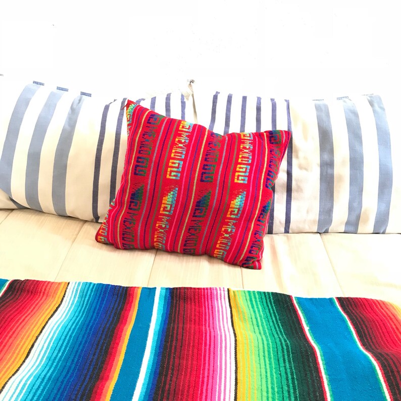 Mexican Pillow Case Mexican Decorations Mexican Pillow Etsy