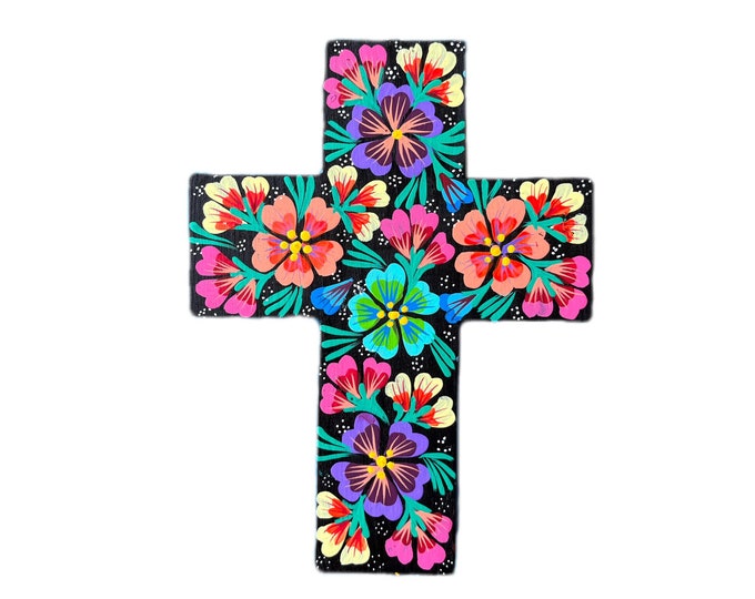 Mexican Cross, Mexican Religious Art, Mexican Folk Art Cross Etsy