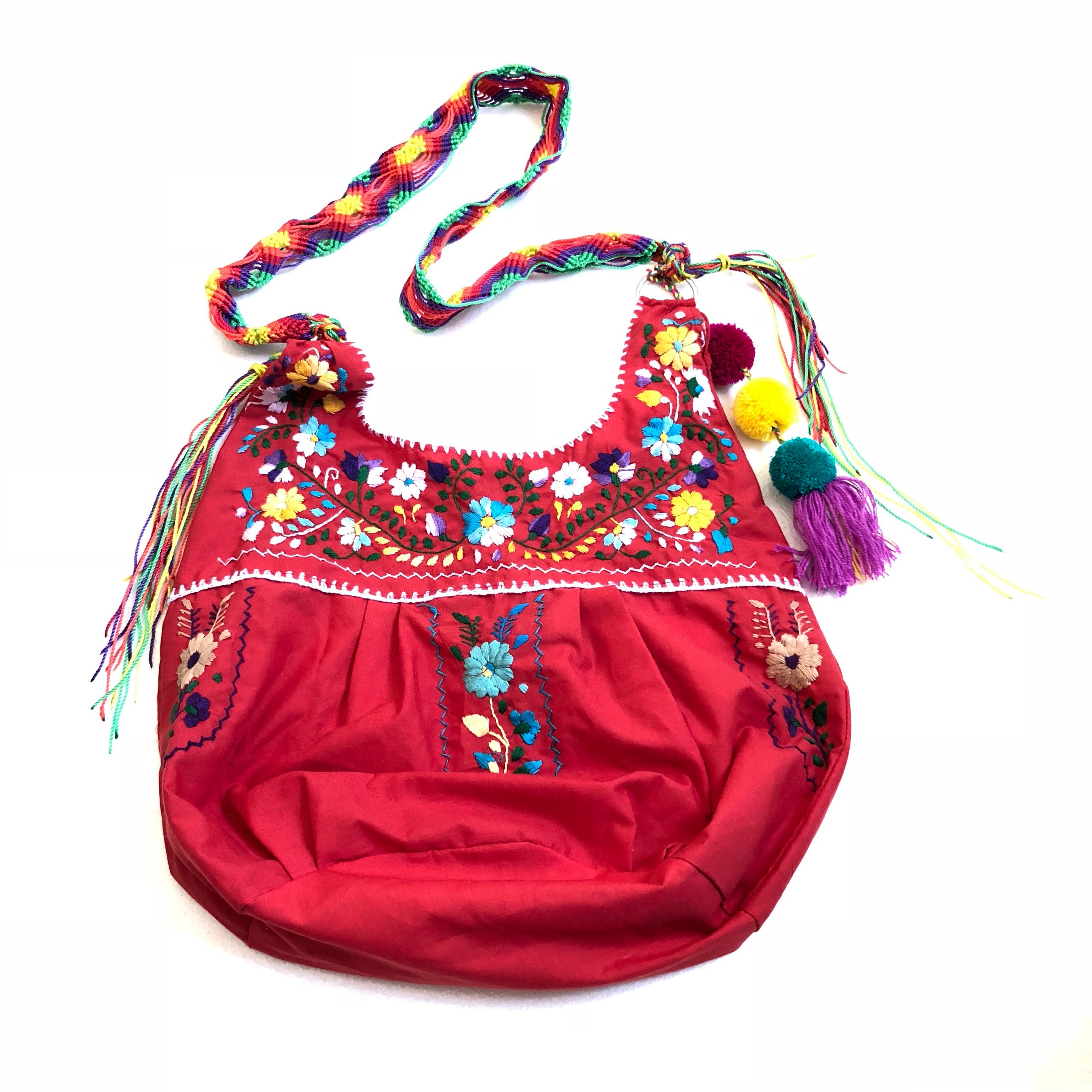 Mexican embroidered bag Crossbody handbag Mexican summer Etsy